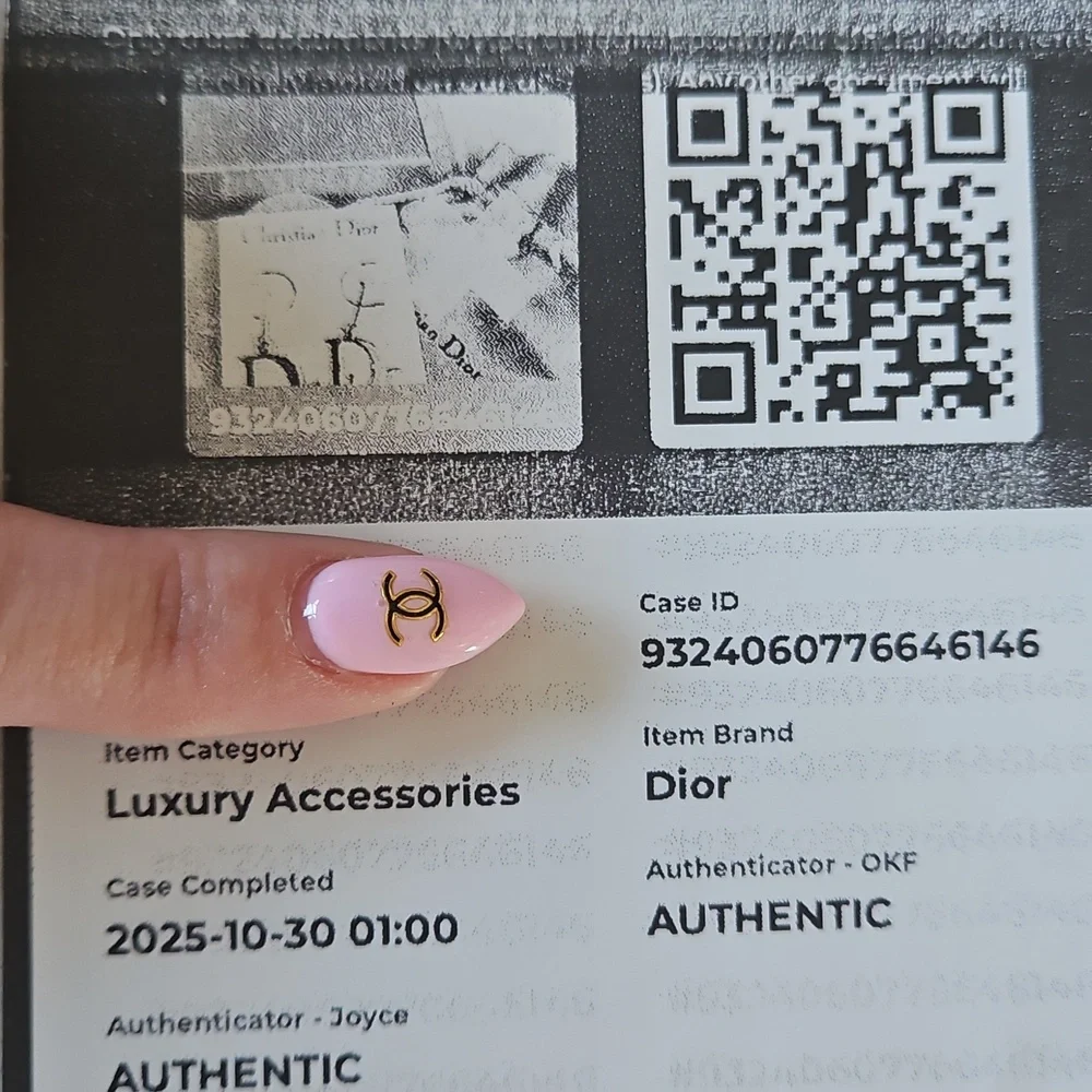 Dior Silver Trotter Logo Drop Earrings W/CoA + Packaging - Picture 4 of 4